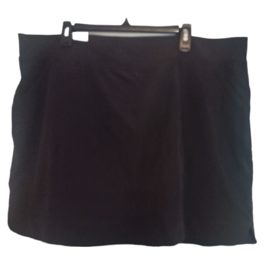 32 Degrees COOL Black Athletic Skirt with Shorts & Pockets XXL